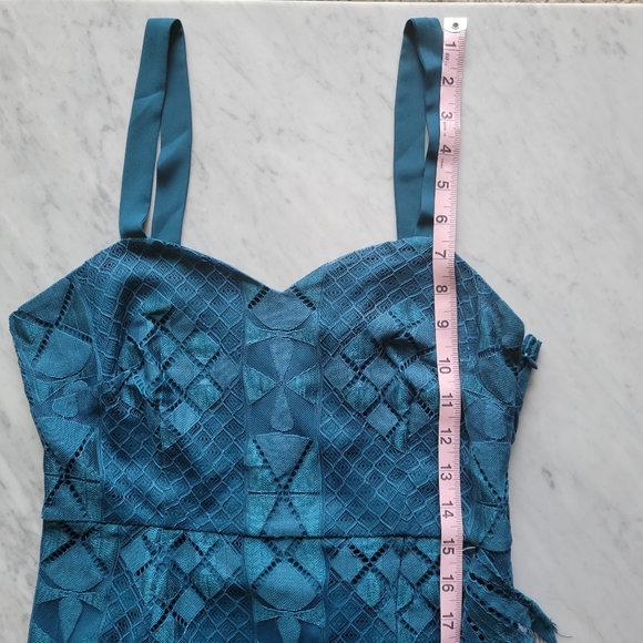 Foxiedox Blue Dress Cocktail Eyelash Lace NWT - Picture 7 of 10